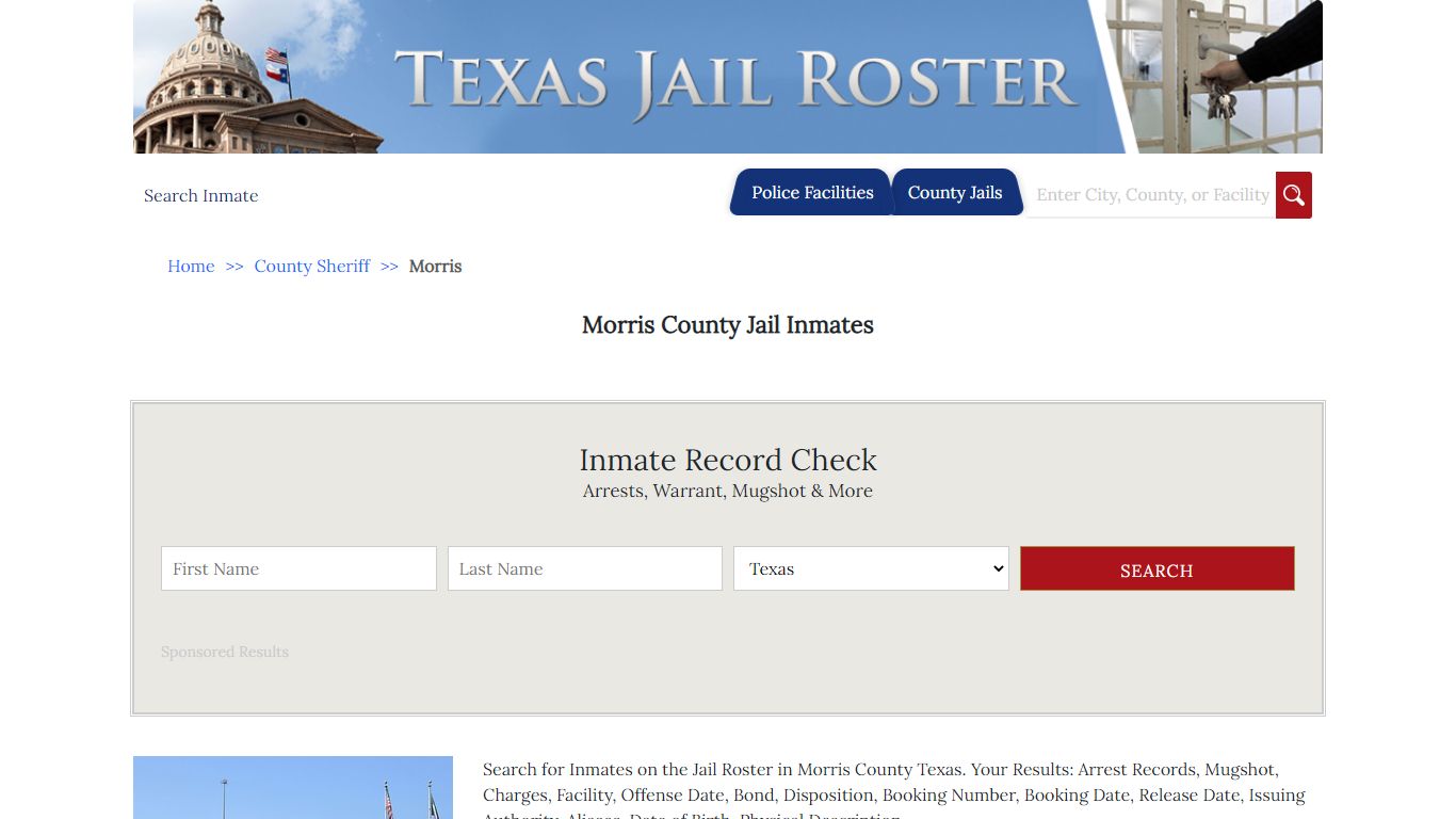 Morris County Jail Inmates - Jail Roster Search