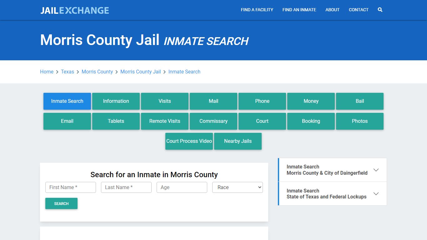 Morris County Jail, TX Inmate Search: Roster & Mugshots